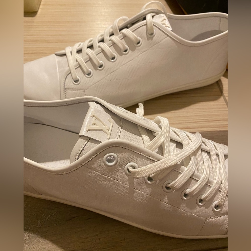 Louis Vuitton Daimler Pattern White Canvas Low Sneakers - Picture 13 of 13